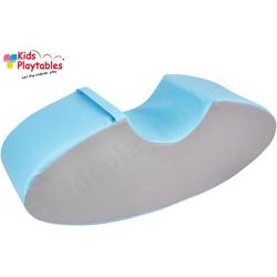 Soft Play Foam Schommelwip blauw-grijs | rocker | wipwap | foamblokken | bouwblokken | Soft play speelgoed | schuimblokken